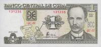 p121c from Cuba: 1 Peso from 2003