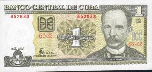 p128c from Cuba: 1 Peso from 2008