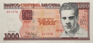 p132b from Cuba: 1000 Pesos from 2021 p132b from Cuba: 1000 Pesos from 2021
