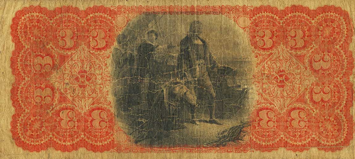 Back of Cuba p28c: 3 Pesos from 1877