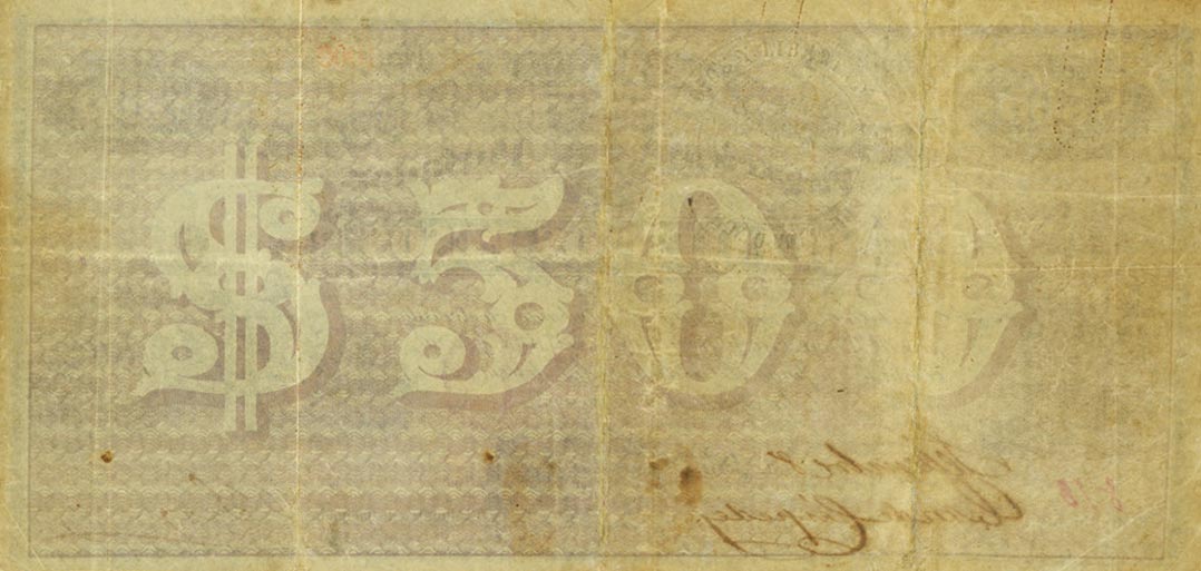 Back of Cuba p59: 500 Pesos from 1869