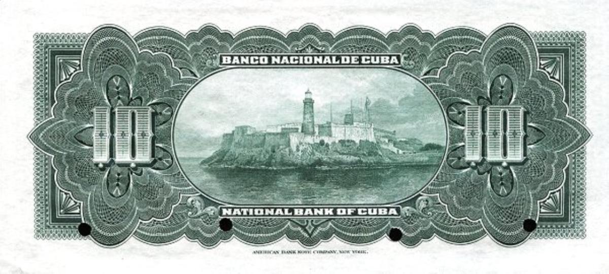 Back of Cuba p68s: 10 Pesos from 1905