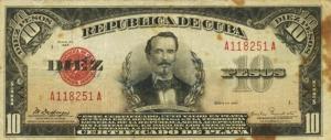 p71a from Cuba: 10 Pesos from 1934