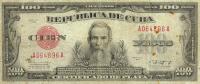 p74c from Cuba: 100 Pesos from 1943