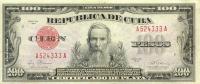 p74e from Cuba: 100 Pesos from 1948