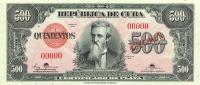 Gallery image for Cuba p75As: 500 Pesos