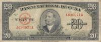 p80a from Cuba: 20 Pesos from 1949