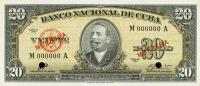 Gallery image for Cuba p80s3: 20 Pesos