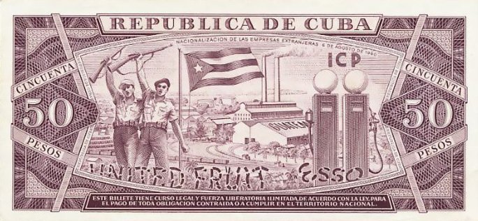 Back of Cuba p98a: 50 Pesos from 1961