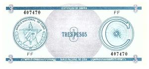 Gallery image for Cuba pFX12: 3 Pesos