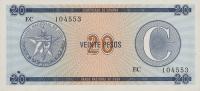 pFX23 from Cuba: 20 Pesos from 1988
