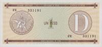 Gallery image for Cuba pFX27: 1 Peso