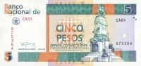pFX39 from Cuba: 5 Peso Convertible from 1994