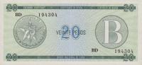 pFX9 from Cuba: 20 Pesos from 1985