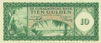 p52a from Curacao: 10 Gulden from 1960