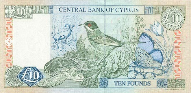 Back of Cyprus p59: 10 Pounds from 1997