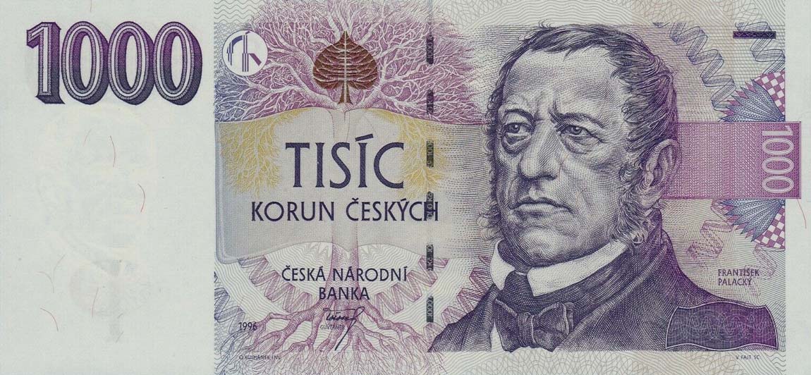 Front of Czech Republic p15b: 1000 Korun from 1996