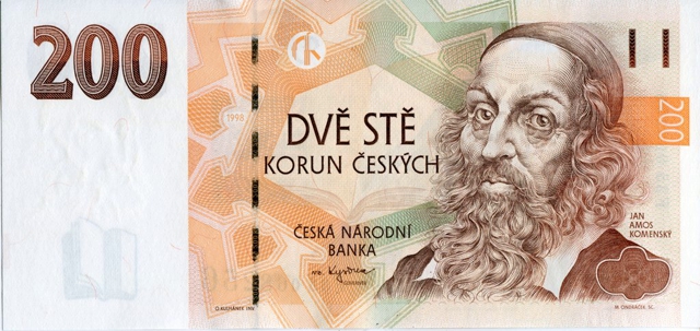 Front of Czech Republic p19d: 200 Korun from 1998