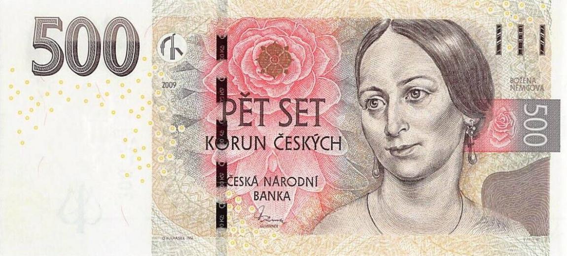 Front of Czech Republic p24b: 500 Korun from 2009