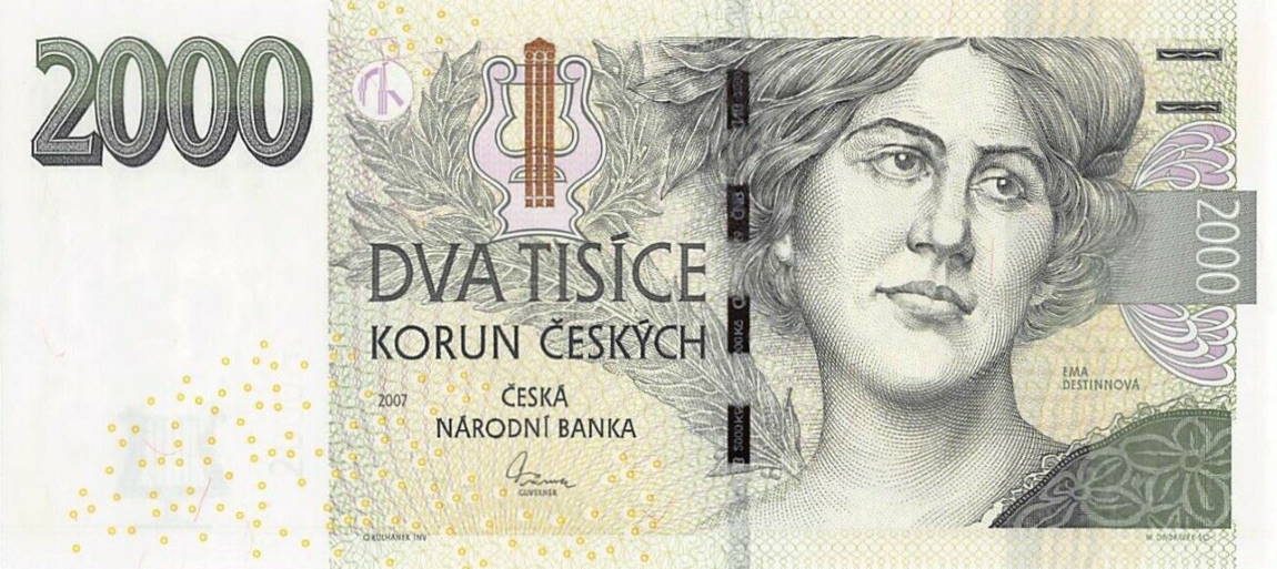 Front of Czech Republic p26d: 2000 Korun from 2007