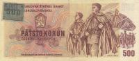 p2b from Czech Republic: 500 Korun from 1993