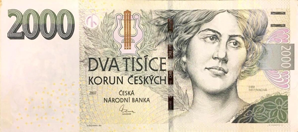 Front of Czech Republic p26b: 2000 Korun from 2007