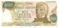 p299a from Argentina: 1000 Pesos from 1973