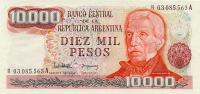 p306a from Argentina: 10000 Pesos from 1976