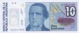 p325b from Argentina: 10 Australes from 1985