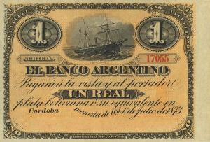 Gallery image for Argentina pS1477r: 1 Real Plata Boliviana