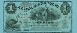 pS1531r from Argentina: 1 Peso Fuerte from 1867