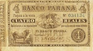 pS1814a from Argentina: 4 Real Boliviano from 1868