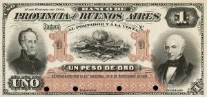 Gallery image for Argentina pS535p: 1 Peso Oro