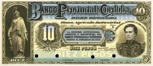 pS743p from Argentina: 10 Pesos from 1889