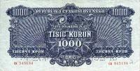 p50s from Czechoslovakia: 1000 Korun from 1944