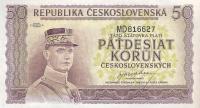 p62a from Czechoslovakia: 50 Korun from 1945