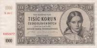 p74c from Czechoslovakia: 1000 Korun from 1945