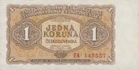 p78r from Czechoslovakia: 1 Koruna from 1953