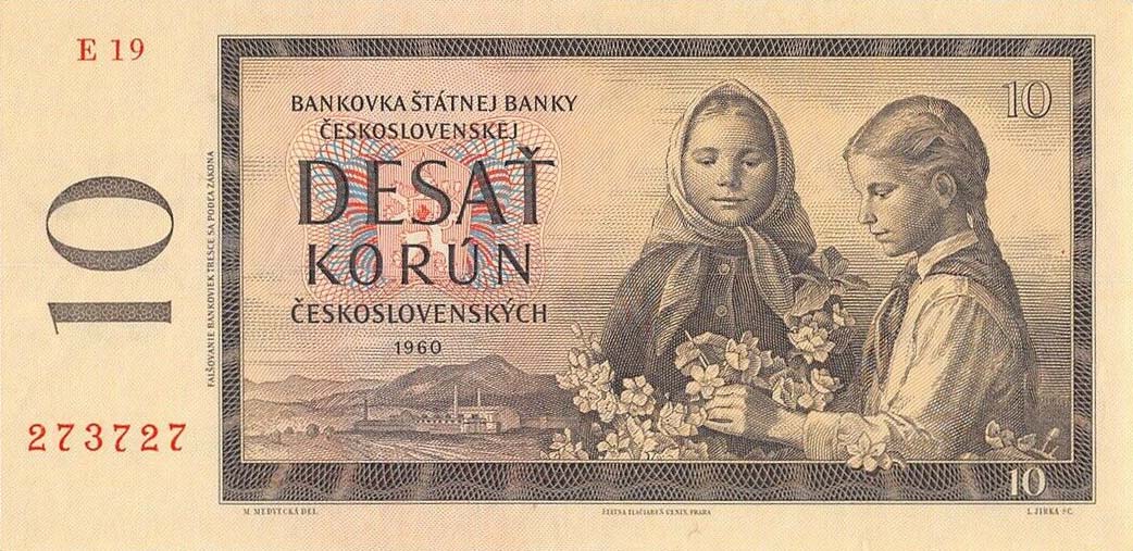 Front of Czechoslovakia p88b: 10 Korun from 1960