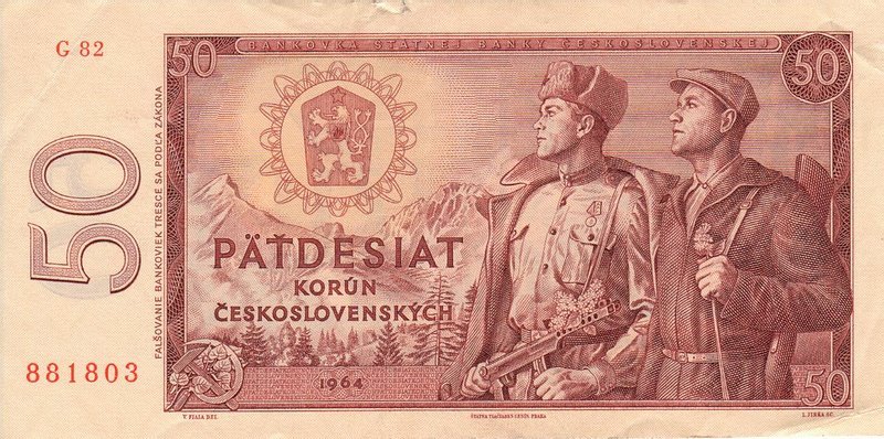 Front of Czechoslovakia p90a: 50 Korun from 1964