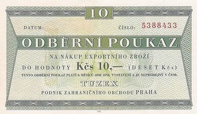 Front of Czechoslovakia pFX36: 10 Korun from 1962