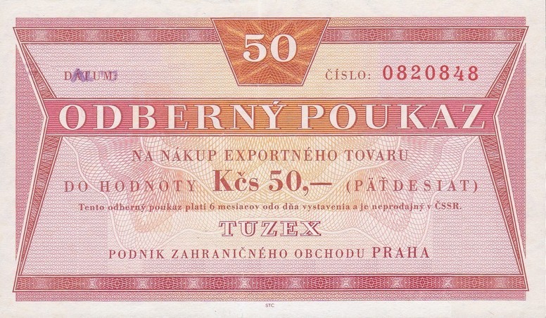 Front of Czechoslovakia pFX38: 50 Korun from 1962