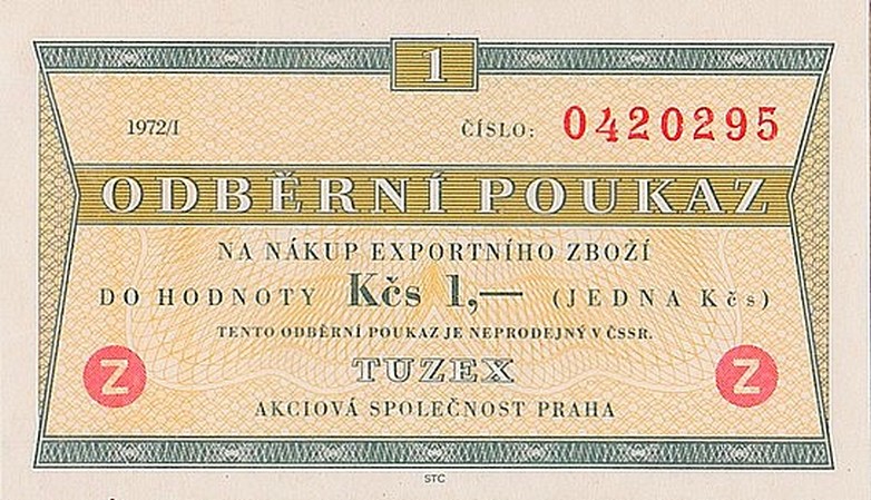 Front of Czechoslovakia pFX41b: 1 Koruna from 1969