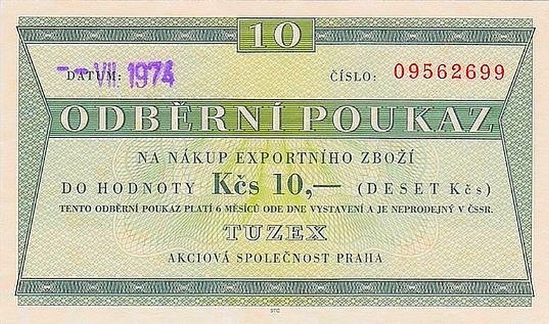 Front of Czechoslovakia pFX43: 10 Korun from 1969