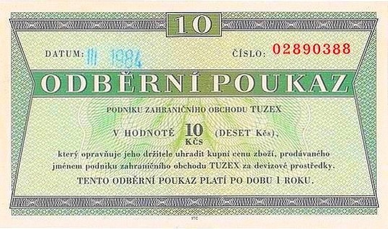 Front of Czechoslovakia pFX58: 10 Korun from 1980