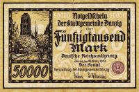 p20 from Danzig: 50000 Mark from 1923