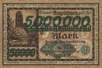 p23 from Danzig: 5000000 Mark from 1923