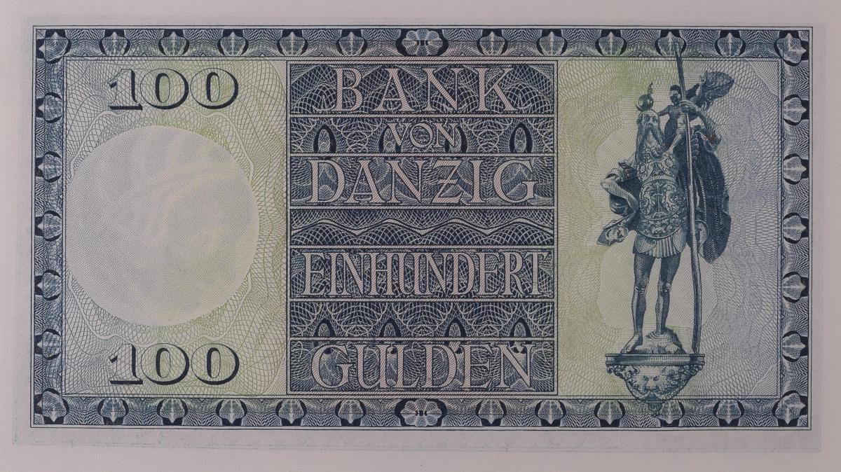 Back of Danzig p62: 100 Gulden from 1931