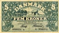 p25c from Denmark: 5 Kroner from 1933