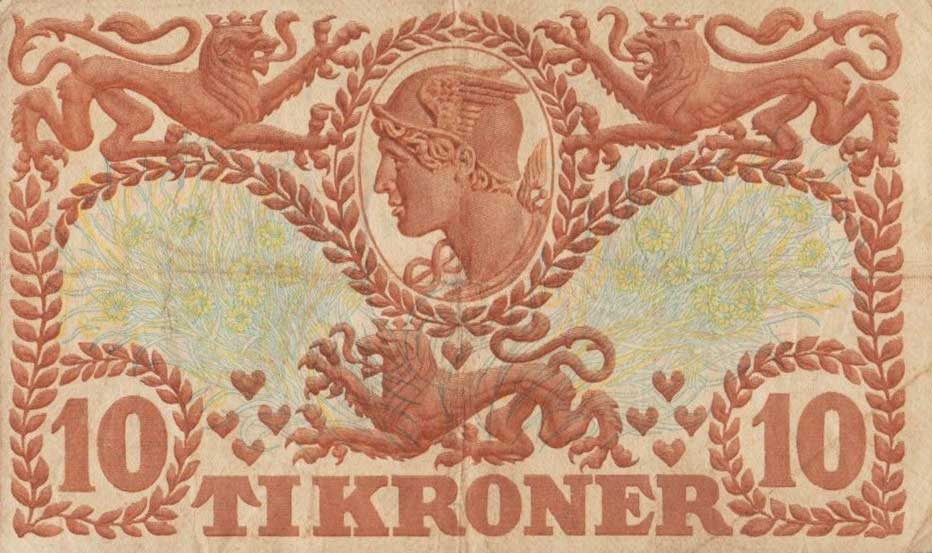 Back of Denmark p31a: 10 Kroner from 1937